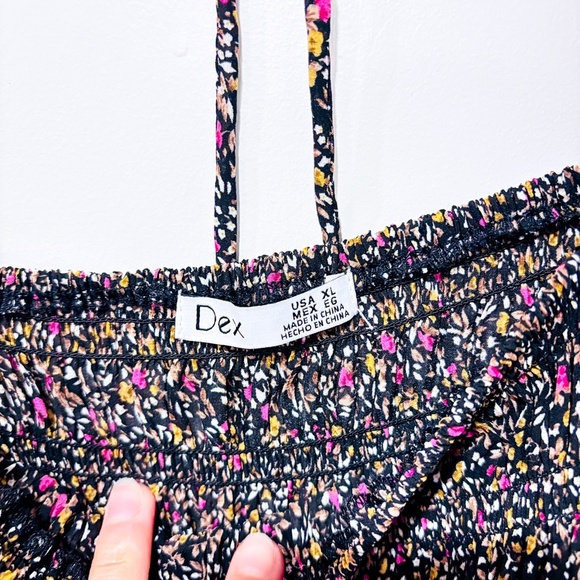 DEX Black floral long-sleeve dress | Romantic everyday piece | X-Large * - Picture 6 of 7